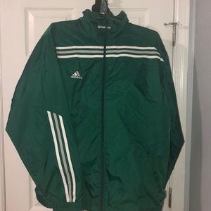 Adidas windbreaker/track jacket nylon sz L